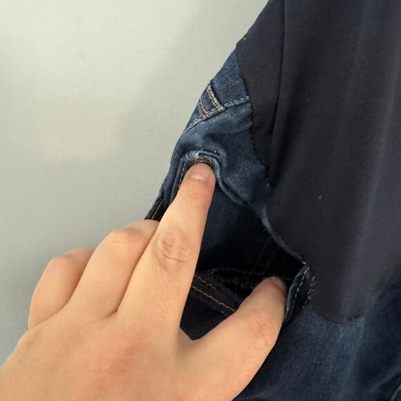 Time & Tru Maternity Belly Band Jean Shorts Womens Size XL / 16 - 18 Rolled Cuff - Picture 9 of 9